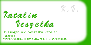 katalin veszelka business card